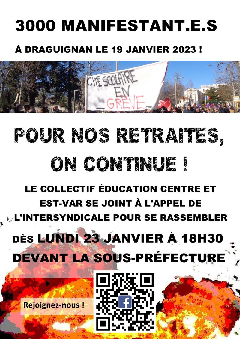 23 février : rassemblement devant la mairie de Toulon contre la réforme des retraites